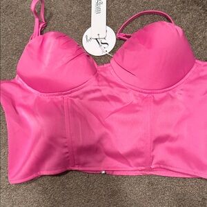 Pink Bustier Top size medium